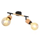 Globo 54031-2 mennyezetre szerelhető spotlámpa Jorna 2x40W | E27 - barna, fekete