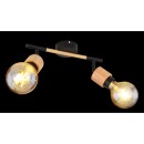 Globo 54031-2 mennyezetre szerelhető spotlámpa Jorna 2x40W | E27 - barna, fekete