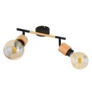 Globo 54031-2 mennyezetre szerelhető spotlámpa Jorna 2x40W | E27 - barna, fekete