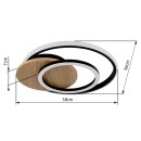 Globo 67331-24 LED mennyezetre szerelhető lámpa JULIO  | 24W integrált LED forrás | 1100lm | 3000K