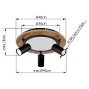 Globo 67307D LED mennyezetre szerelhető lámpa KASSU  | 15W integrált LED forrás | 1300lm | 3000K