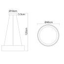 Globo 15924W LED mennyezeti függőlámpa KEMP  | 45W integrált LED forrás | 1800lm | 2700/4000/6000K