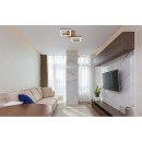 Globo 67280-18 LED mennyezetre szerelhető lámpa Kerry 1x18W | 1200lm | 3000K - opál, barna, fekete