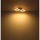 Globo 67280-18 LED mennyezetre szerelhető lámpa Kerry 1x18W | 1200lm | 3000K - opál, barna, fekete