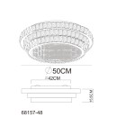 Globo KLARA 68157-48 LED mennyezetre szerelhető lámpa | 48W LED | 3400lm