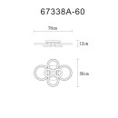Globo KORA 67338A-60 LED mennyezetre szerelhető lámpa | 60W LED | 3000lm