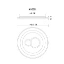 Globo 41005 LED mennyezetre szerelhető lámpa KRISWALL  | 48W integrált LED forrás | 3450lm | 2700/4000/6000K