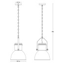 Globo 15282 mennyezeti függőlámpa Kutum 1x40W | E27