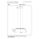 Lucide L254154565 LED mennyezeti függőlámpa VIXI  | 22,6W integrált LED forrás | 1500lm | 2900K