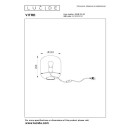 Lucide L255102460 asztali lámpa VITRO  E27