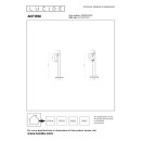 Lucide L275030230 LED kültéri asztali lámpa ANTRIM  | 2,2W integrált LED forrás | 140lm | 2700K