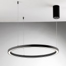 Luce Ambiente Design HOOP-S80-NER LED mennyezeti függőlámpa HOOP | 40W integrált LED forrás | a kábelen | fekete
