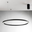 Luce Ambiente Design HOOP-S120-NER LED mennyezeti függőlámpa HOOP | 60W integrált LED forrás | a kábelen | fekete