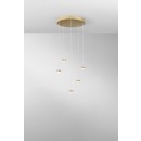 Luce Ambiente Design BASE-S-R5-ORO  LED mennyezeti függőlámpa BASE | 20W integrált LED forrás | aranyszínű