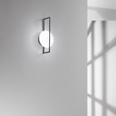 Luce Ambiente Design SPOILER-AP-NER LED fali lámpa SPOILER | 20W integrált LED forrás | fekete