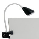 Luce Ambiente Design HEGEL-BLACK LED asztali lámpa HEGEL | 3,7W integrált LED forrás | kapcsolóval | klippel | fekete