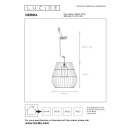 Lucide L038440130 mennyezeti függőlámpa NERIDA  E27