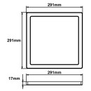 Globo 12380-24B LED mennyezeti lámpa Lasse 1x24W | 2000lm | 3000-4000-6500K - fekete, opál