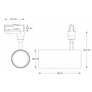 Ideal Lux 189819 LED mennyezeti spotlámpa Smile Medium 1x20W | 2350lm | 3000K - fehér