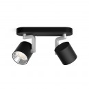 Philips 50672/30/P0 LED mennyezetre szerelhető spotlámpa Byrl 2x4,3W | 860lm | 2200-2700K - SceneSwitch, EyeComfort, fekete