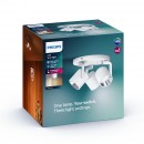 Philips 50673/31/P0 LED mennyezetre szerelhető spotlámpa Byrl 3x4,3W | 1290lm | 2200-2700K - SceneSwitch, EyeComfort, fehér
