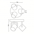 Philips 50673/31/P0 LED mennyezetre szerelhető spotlámpa Byrl 3x4,3W | 1290lm | 2200-2700K - SceneSwitch, EyeComfort, fehér