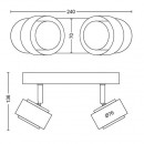 Philips 50652/30/P0 LED mennyezeti lámpa Ferano 2x4,3W|2700K - EyeComfort