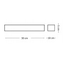 Ideal Lux 161785 LED fali lámpa Cuba Medium 1x6W | 600lm | 3000K - fehér
