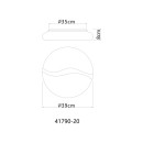 Globo LETICIA 41790-20 LED mennyezetre szerelhető lámpa | 24W LED | 1850lm