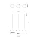 Globo 16058-3 LED mennyezeti függőlámpa LIVION  | 30W integrált LED forrás | 2400lm | 3000K