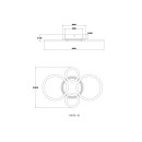 Globo LORETTA 48039-40 LED mennyezetre szerelhető lámpa | 40W LED | 2500lm