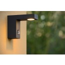Lucide 28850/24/30 LED kültéri fali lámpa mozgásérzékelővel Texas 1x6W|3000K