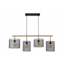 Lucide 45459/04/30 függő mennyezeti lámpa Basket 4x60W|E27