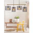 Lucide 45459/04/30 függő mennyezeti lámpa Basket 4x60W|E27