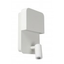 Lucide 79200/08/31 LED fali lámpa olvasólámpával Boxer 5W a 3W|3000K - bílá