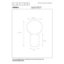 Lucide L065200131 asztali lámpa MARBOL  E27