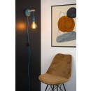 Lucide 08227/01/35 fali lámpa Pola 1x60W | E27 - kék, fém, állítható hosszúságú