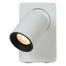 Lucide 09929/06/31 fali spotlámpa Nigel 1x5W | LED GU10 | 320lm | 3000K - az izzó a csomag tartalma, fehér, állítható, kapcsoló a lámpatesten