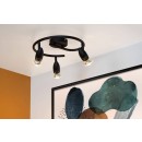 Lucide 13955/03/30 CARO mennyezeti spotlámpa D310mm | 3xGU10 - fekete