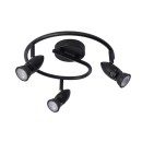 Lucide 13955/03/30 CARO mennyezeti spotlámpa D310mm | 3xGU10 - fekete