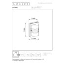 Lucide L148260131 kültéri fali lámpa PRIVAS E27