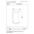 Lucide L158070130 kültéri fali lámpa SLIGO E27