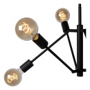 Lucide 21424/06/30 mennyezeti függőlámpa Lester 6x40W | E27 - fekete, szabályozható