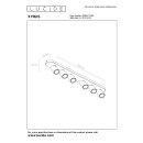 Lucide 23954/31/30 LED mennyezeti spotlámpa Xyrus 6x5W | GU10 | 2200K - szabályozható