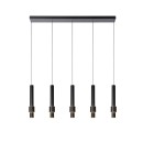 Lucide 24402/30/30 MARGARY mennyezeti függőlámpa LED 5x4,2W | 2300lm | 2700K - fekete