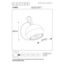 Lucide L272510231 LED kültéri fali lámpa LUNEX | 2W integrált LED forrás | 163lm | 3000K