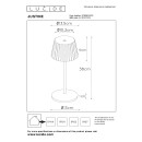 Lucide L278890233 LED kültéri asztali lámpa JUSTINE | 2W integrált LED forrás | 210lm | 2700K