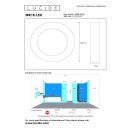 Lucide 28116/24/30 LED mennyezetre szerelhető lámpa Brice 1x15W | 3000K | IP44 - szabályozható, fürdőszobába
