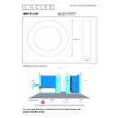 Lucide 28116/24/31 LED mennyezetre szerelhető lámpa Brice 1x15W | 3000K | IP44 - szabályozható, fürdőszobába