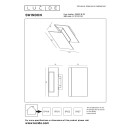 Lucide L288021530 LED kültéri fali lámpa SWINDON | 16W integrált LED forrás | 600lm | 2700K